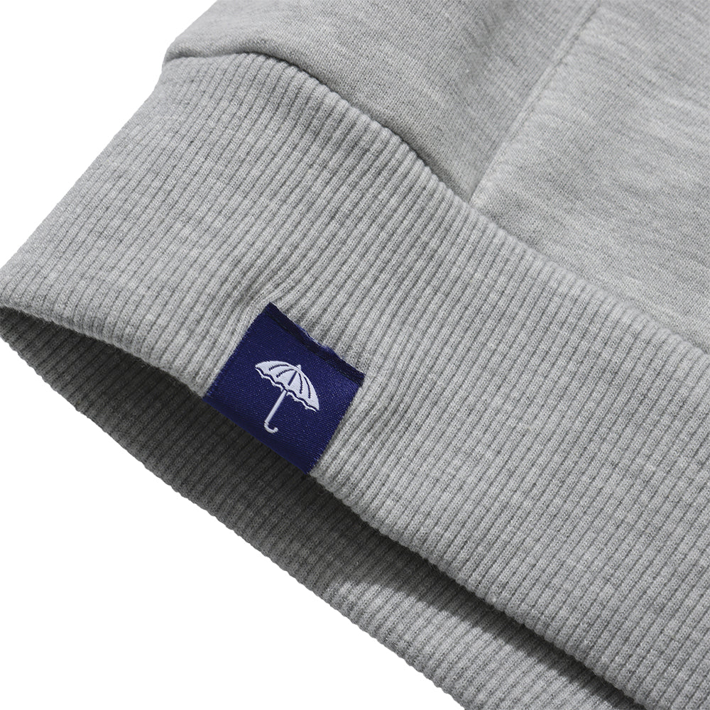 Hélas Campus Full Zip Hood Heather Grey