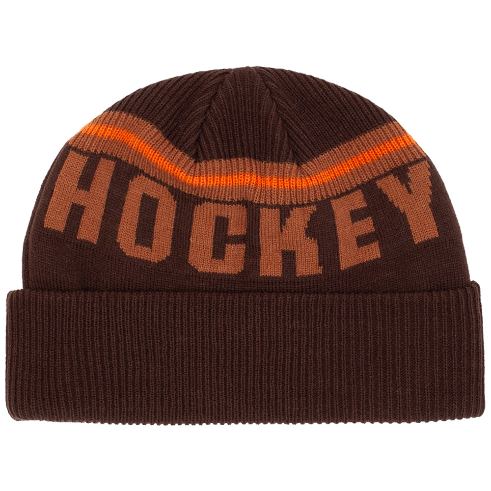 Hockey Friendly Beanie Brown