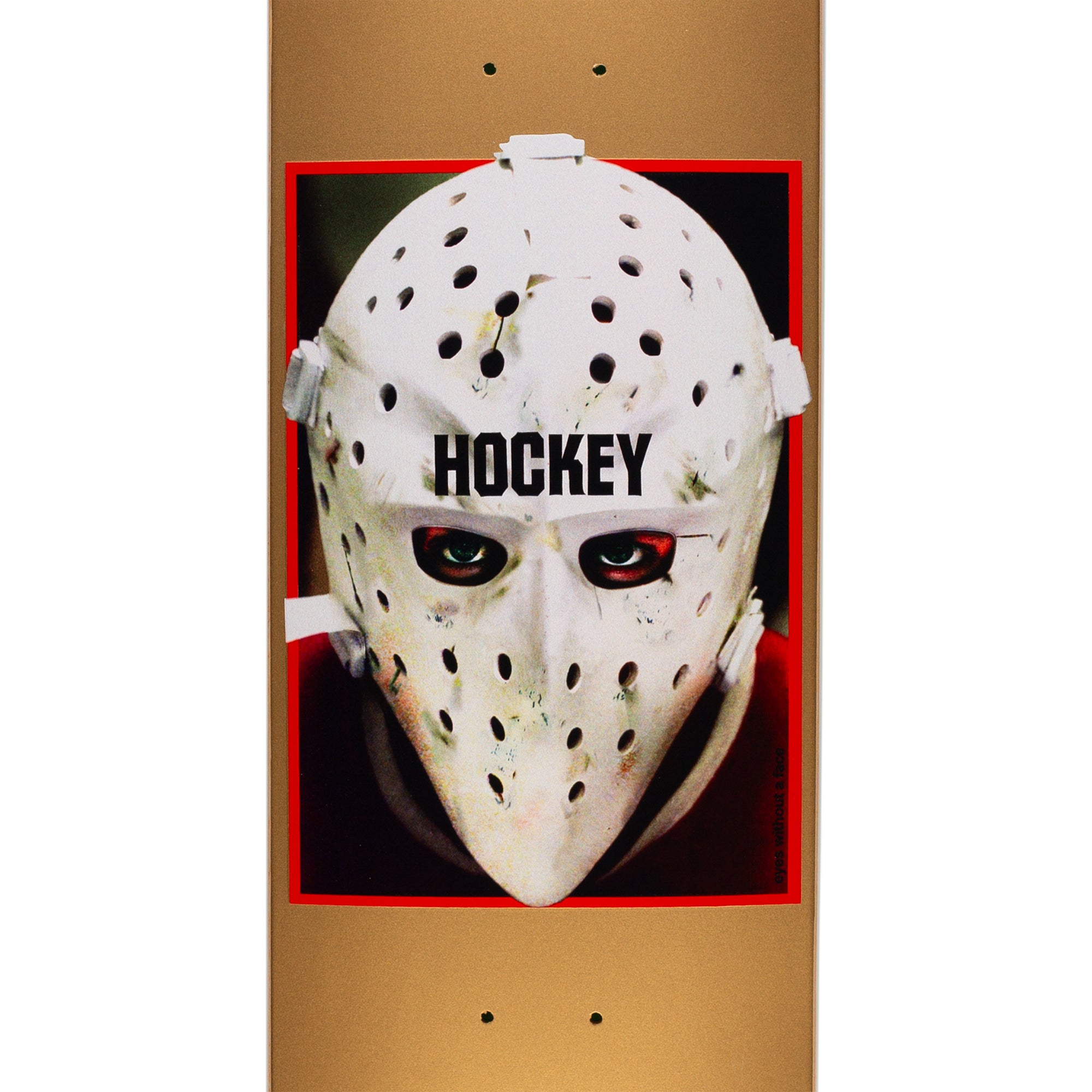 Hockey War On Ice Metallic Gold Deck 8.6"