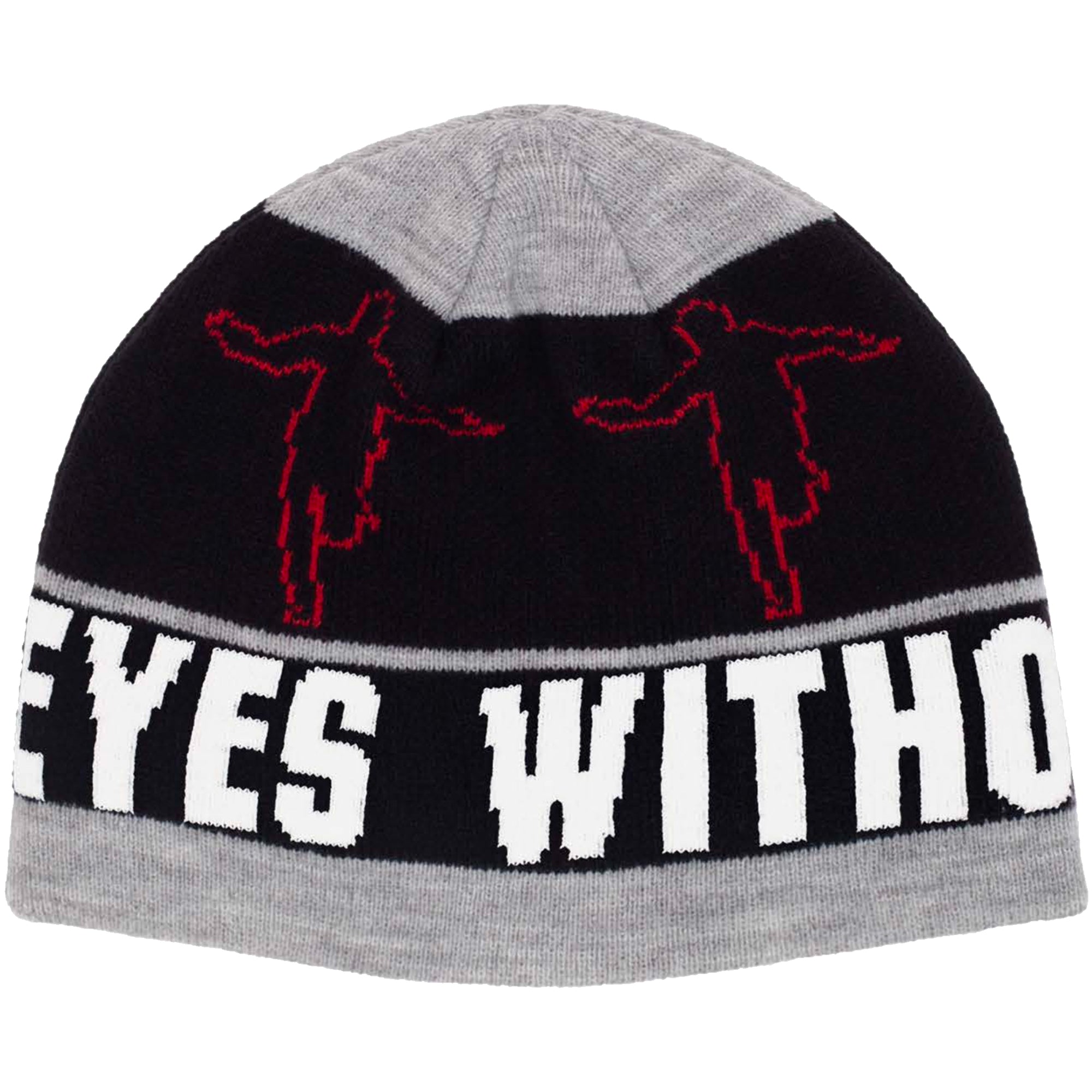 Hockey Eyes Without A Face Beanie Grey