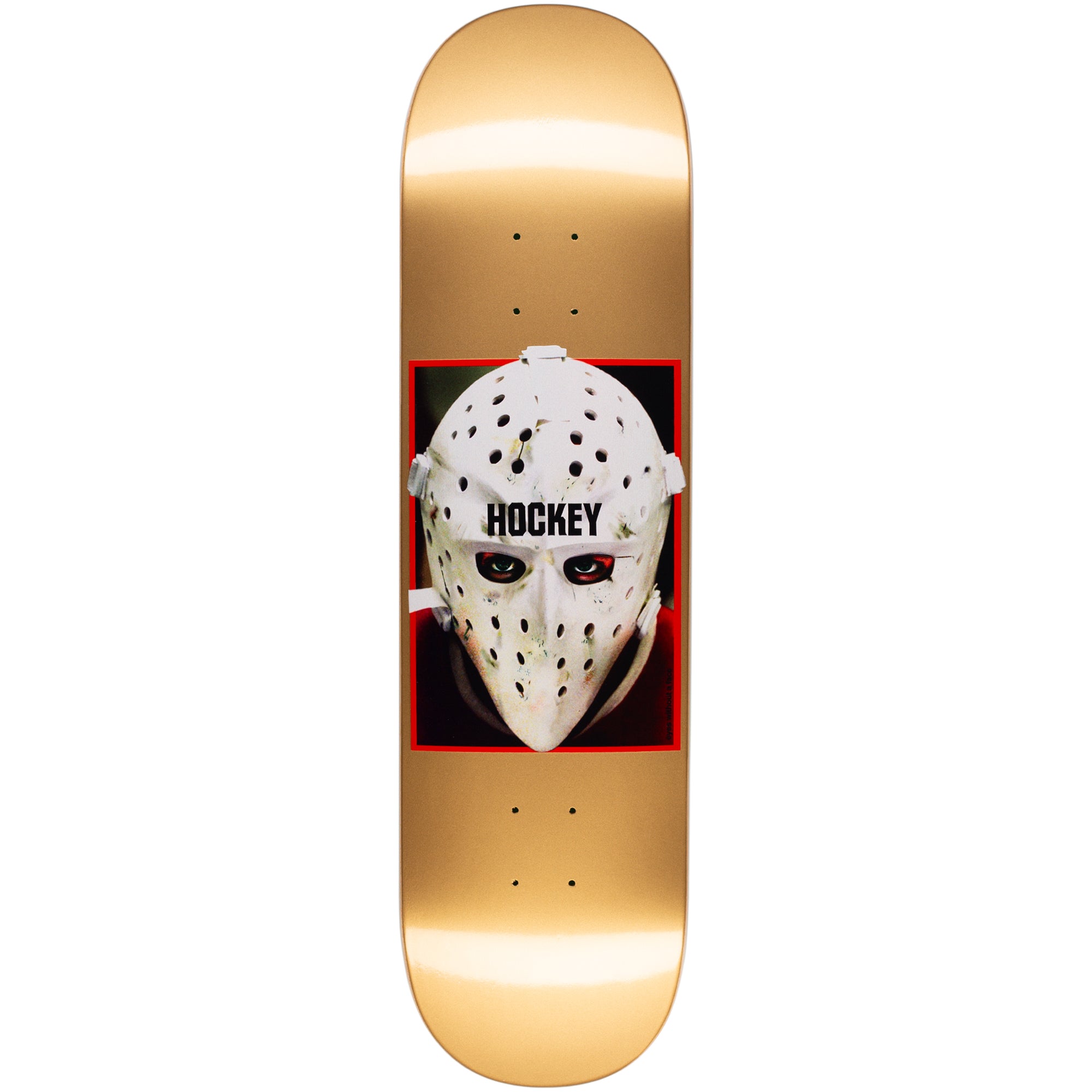 Hockey War On Ice Metallic Gold Deck 8.6"