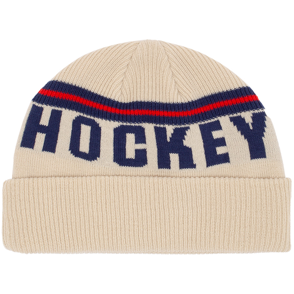 Hockey Friendly Beanie Cream