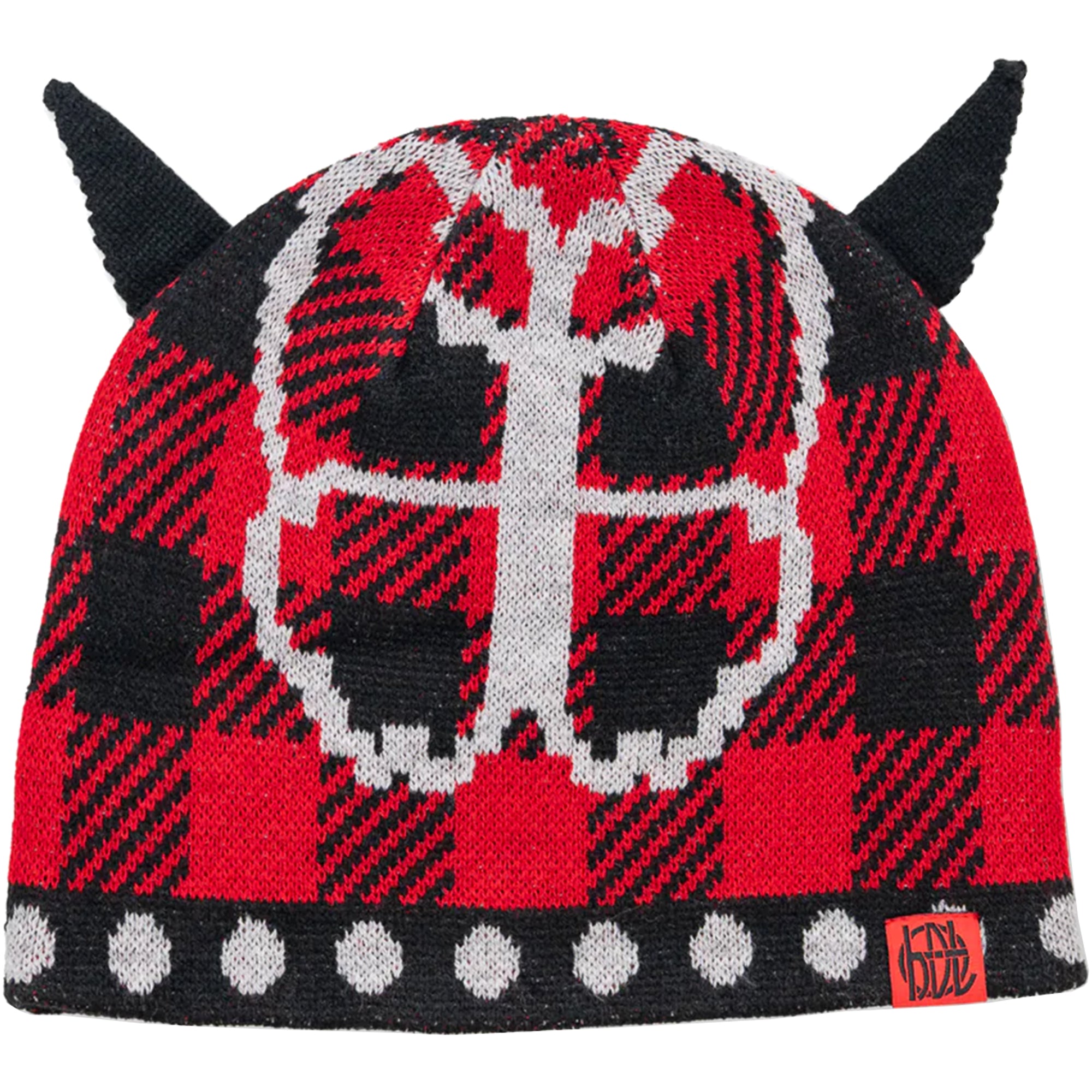 Hoddle Butterfly Horn Beanie Red