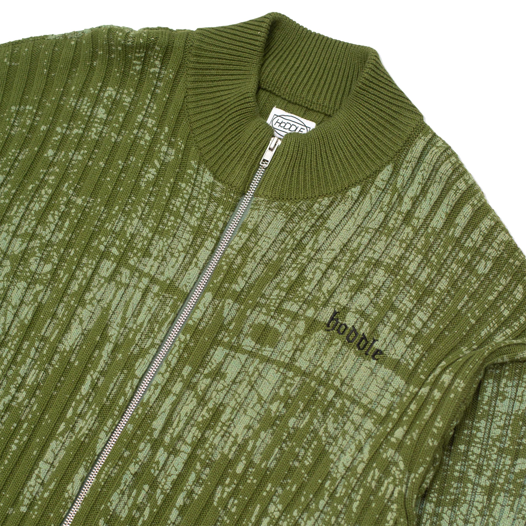 Hoddle Fracture Ribbed Pullover Green