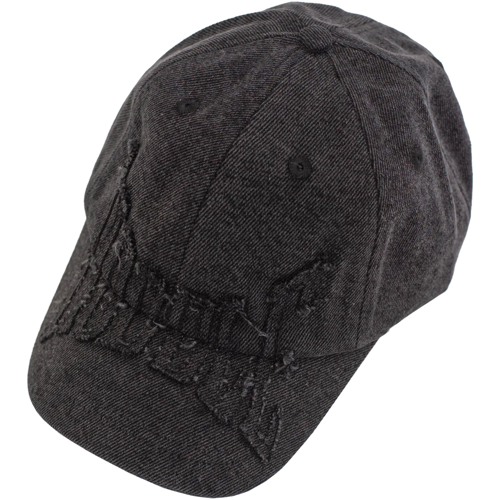 Hoddle Denim Aplique Cap Black