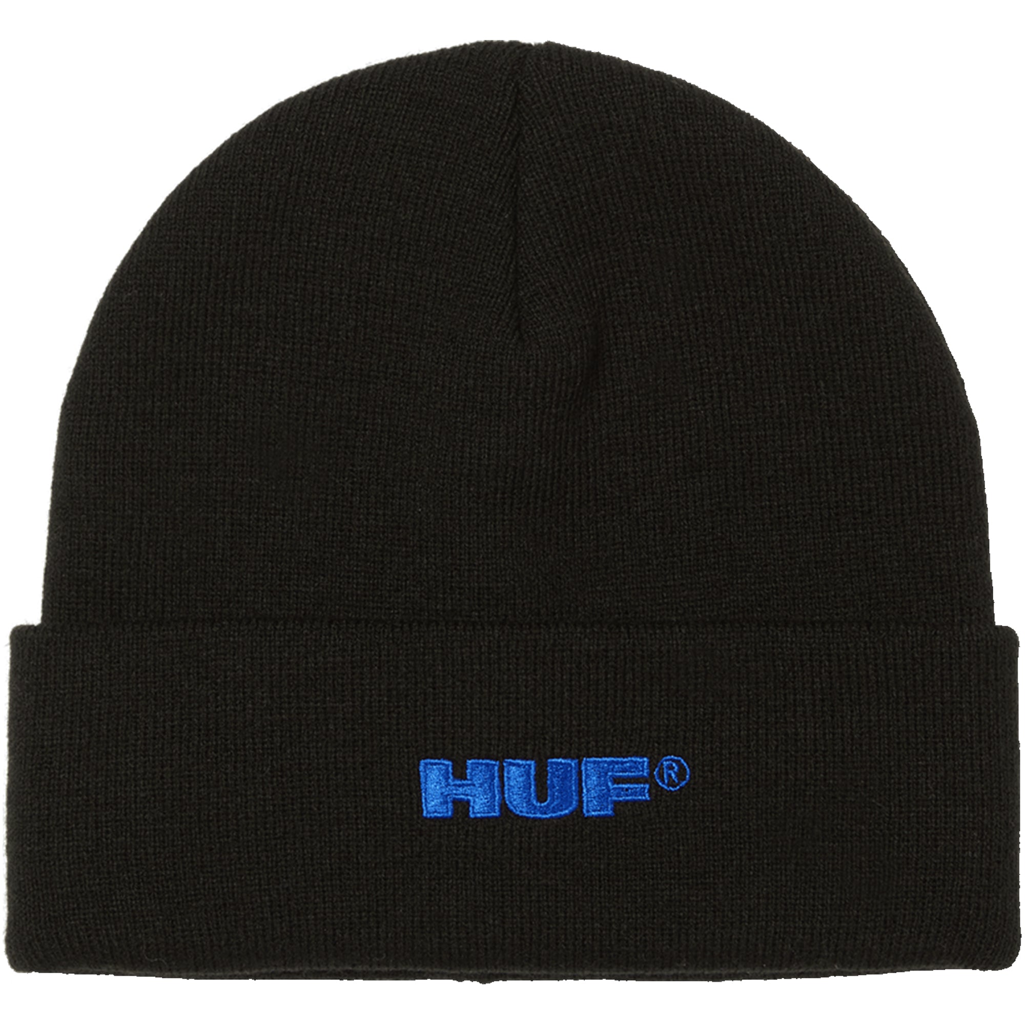 HUF All Caps Cuff Beanie Black
