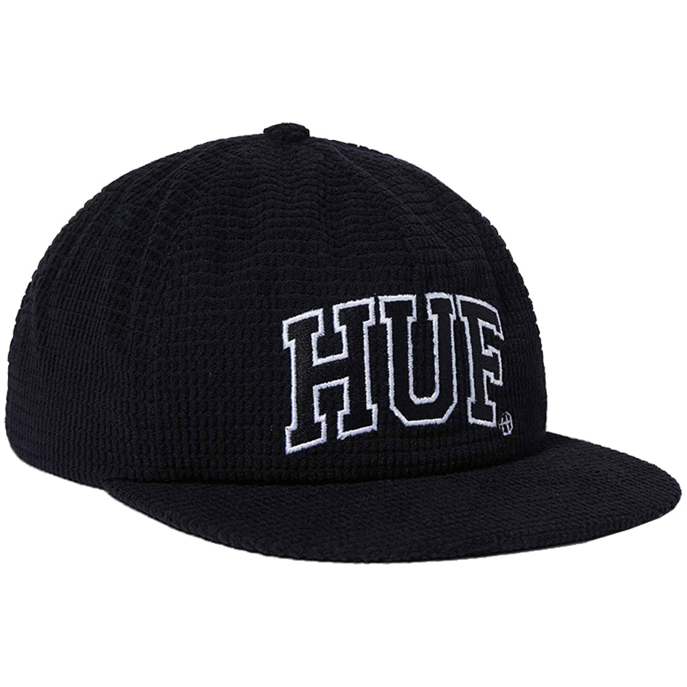 HUF Arch Waffle Cord Snapback Black