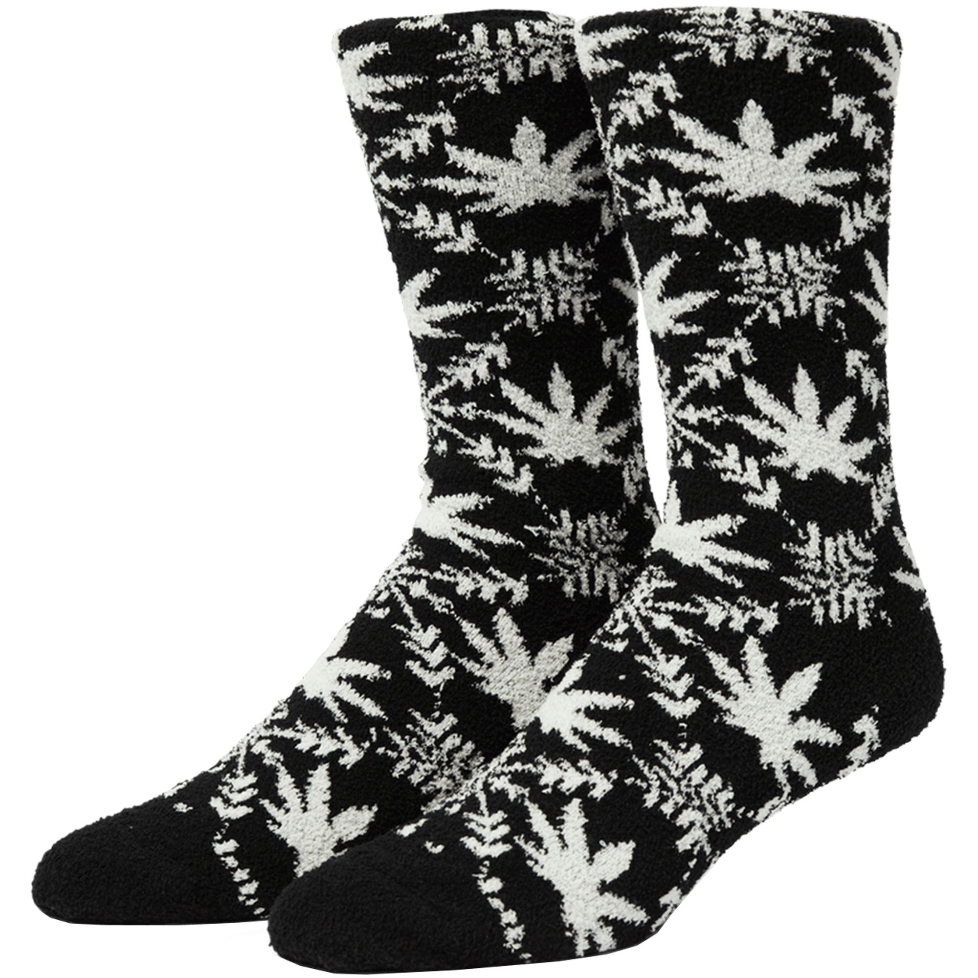 HUF Arctic Plantlife Fuzzy Sock Black