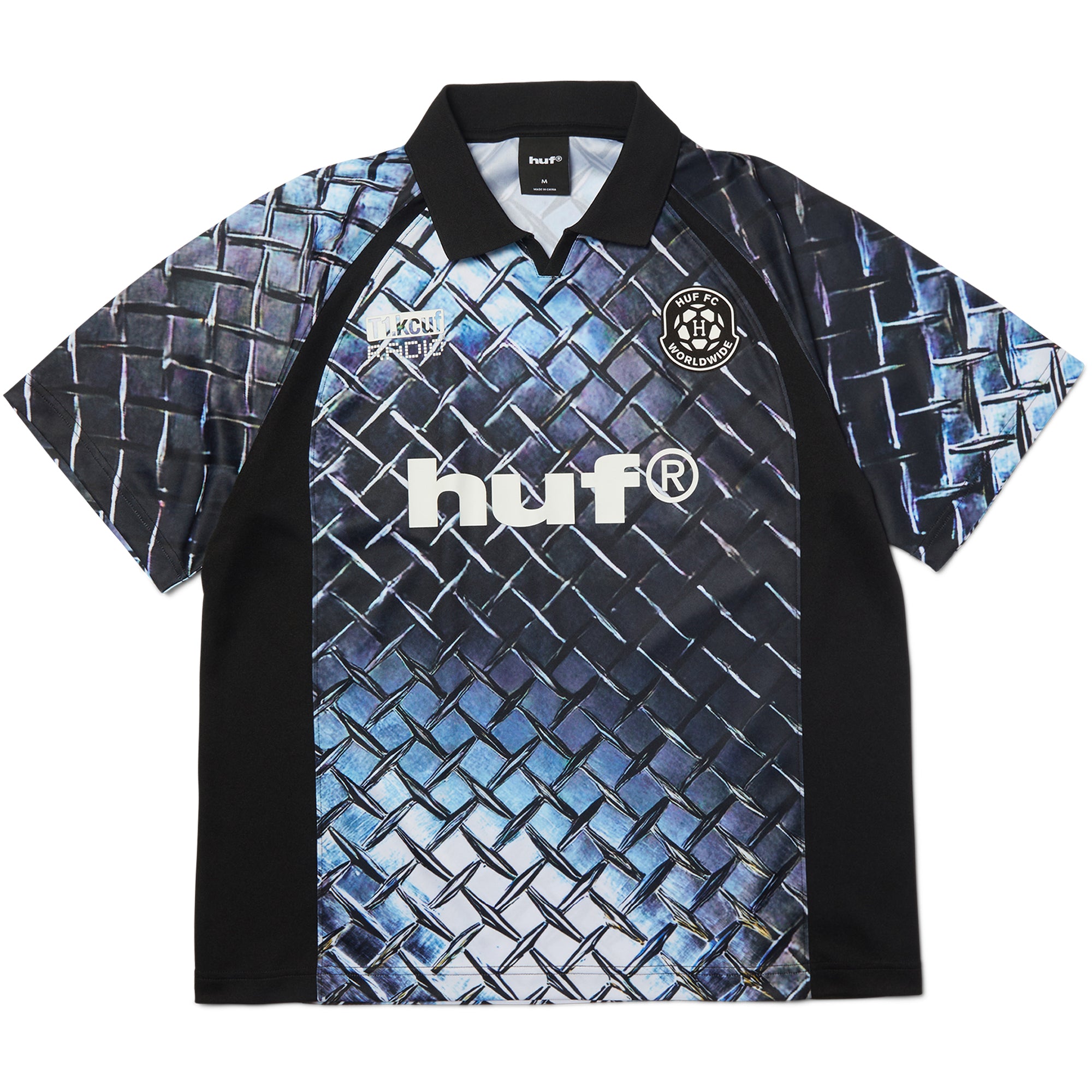 HUF Diamond Plate Jersey Black