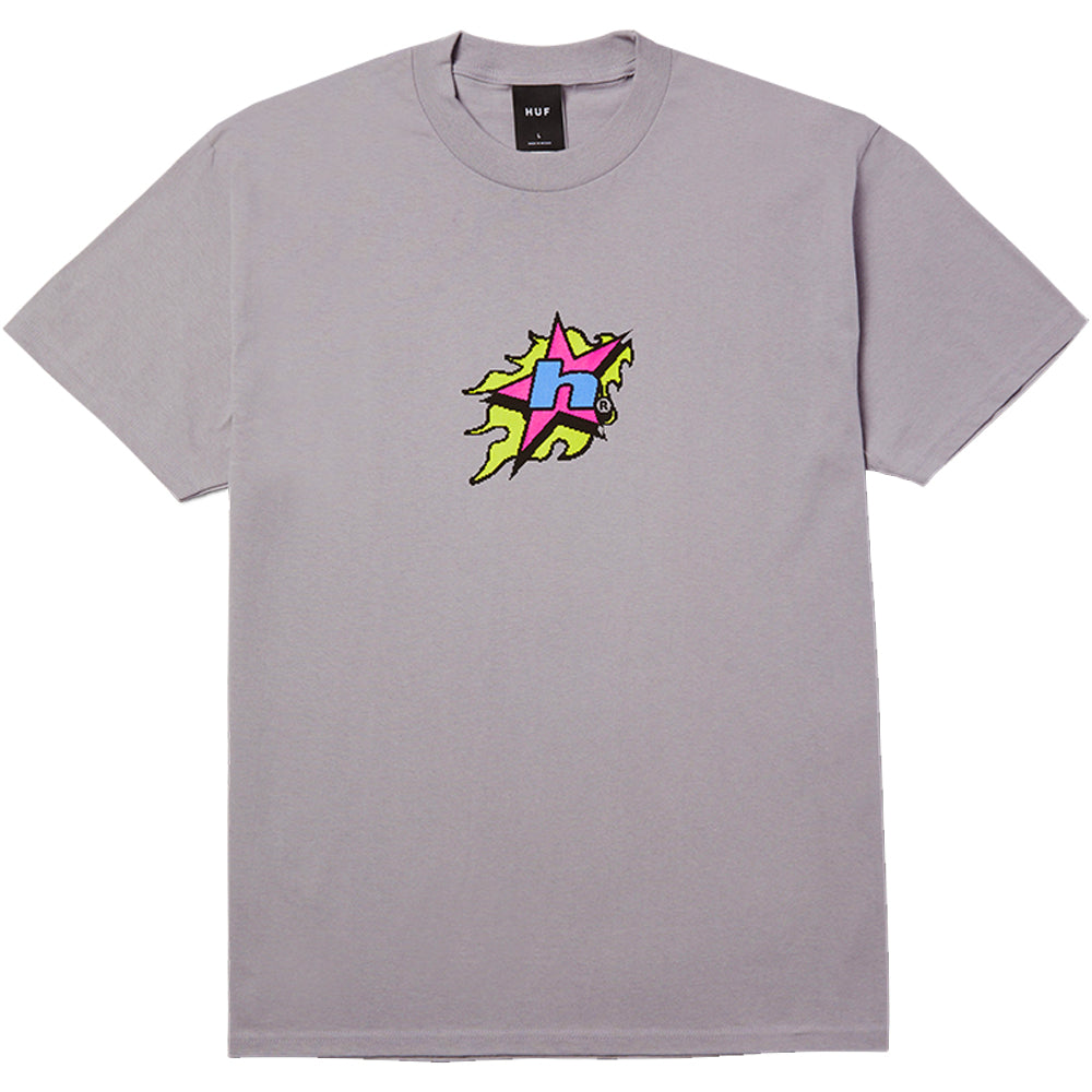 HUF H Bit Tee Dust Purple