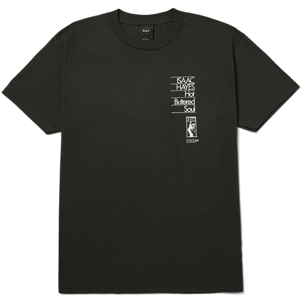 HUF x Isaac Hayes Hot Buttered Heavyweight Tee Vintage Black