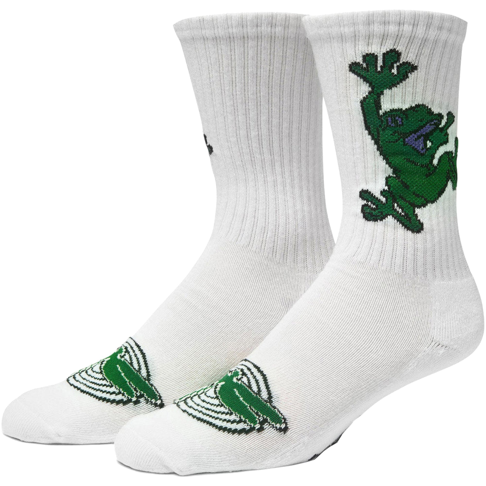 HUF Stuck On You Sock White
