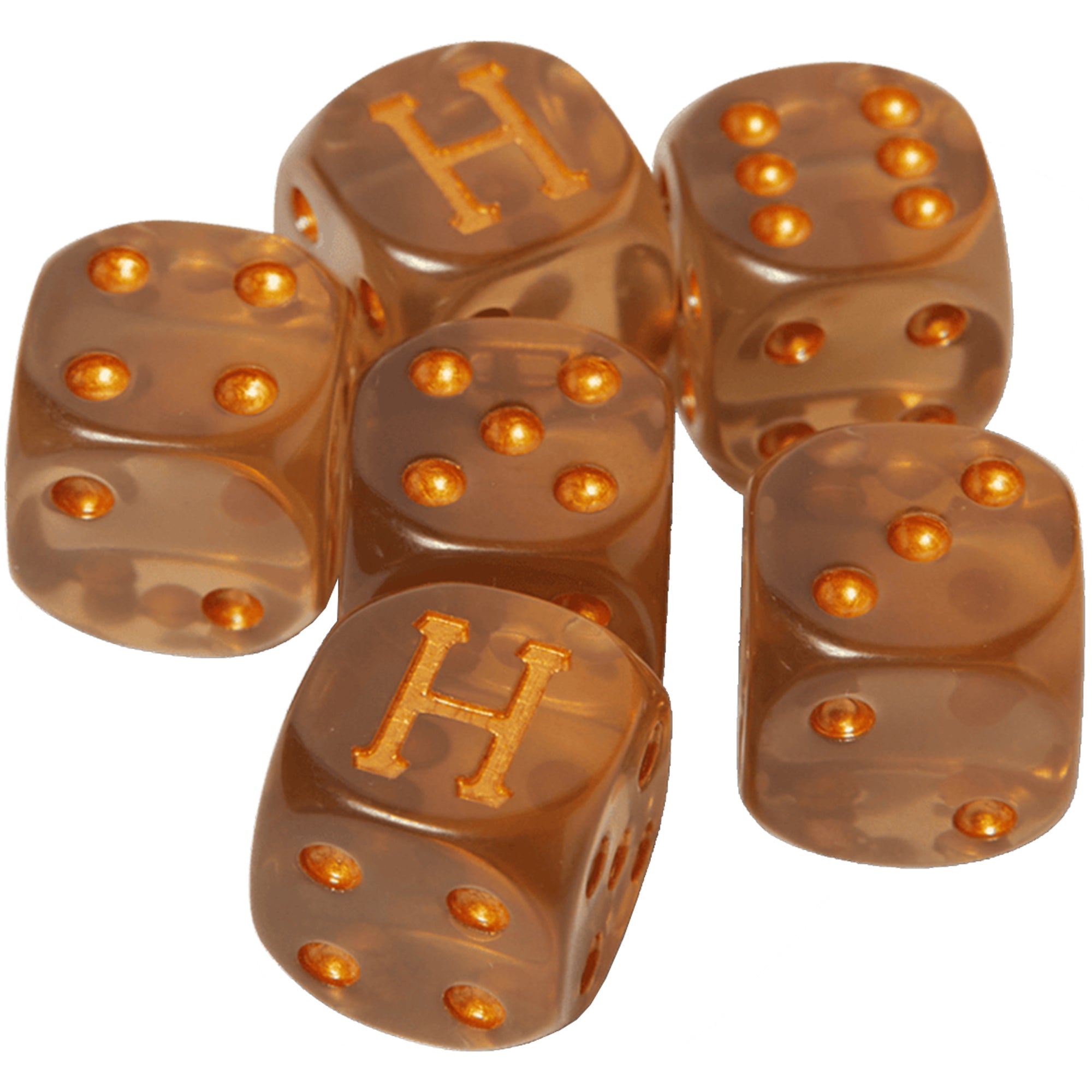HUF Lux Dice Set Brown