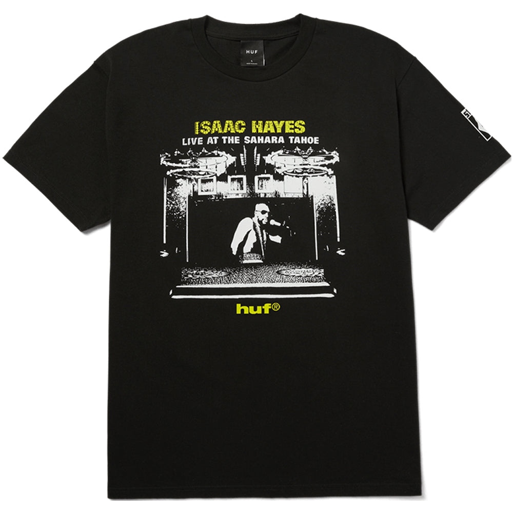 HUF x Isaac Hayes Tahoe Heavyweight Tee Black