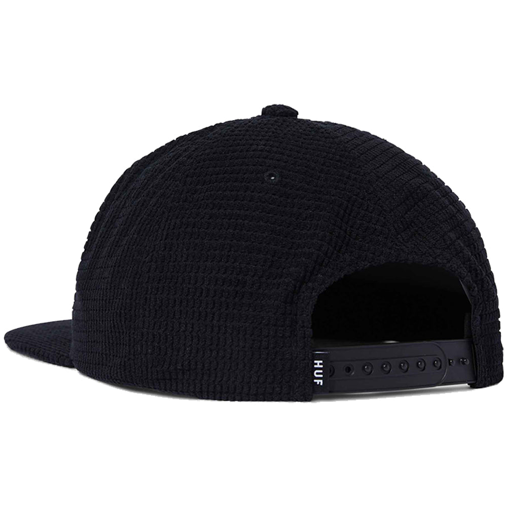 HUF Arch Waffle Cord Snapback Black