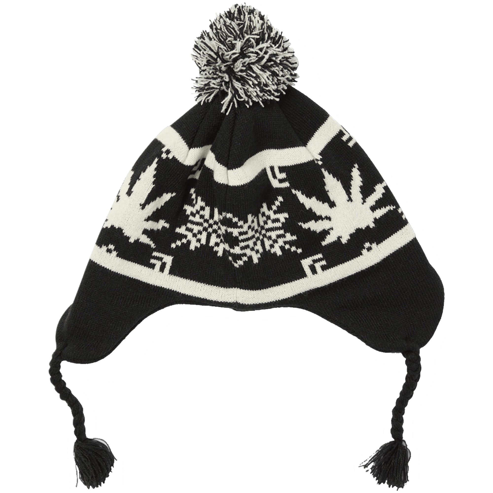 HUF Arctic Plantlife Braided Beanie Black