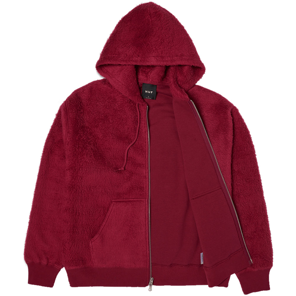 HUF Corso Heavyweight Zip Hoodie Berry