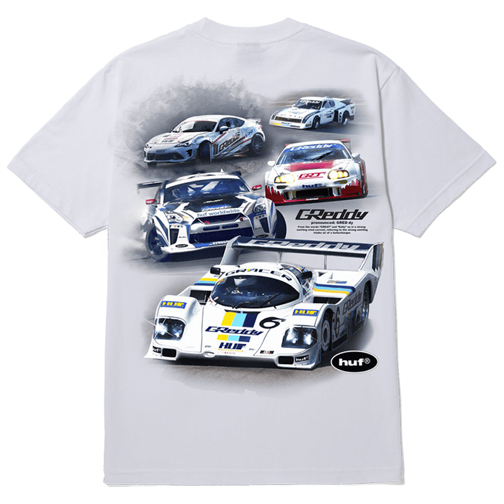HUF x Greddy Showcase Tee White