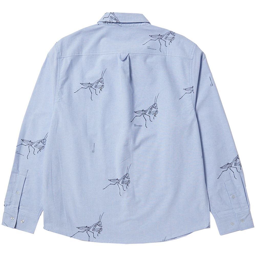 HUF Mantis L/S Oxford Shirt Blue