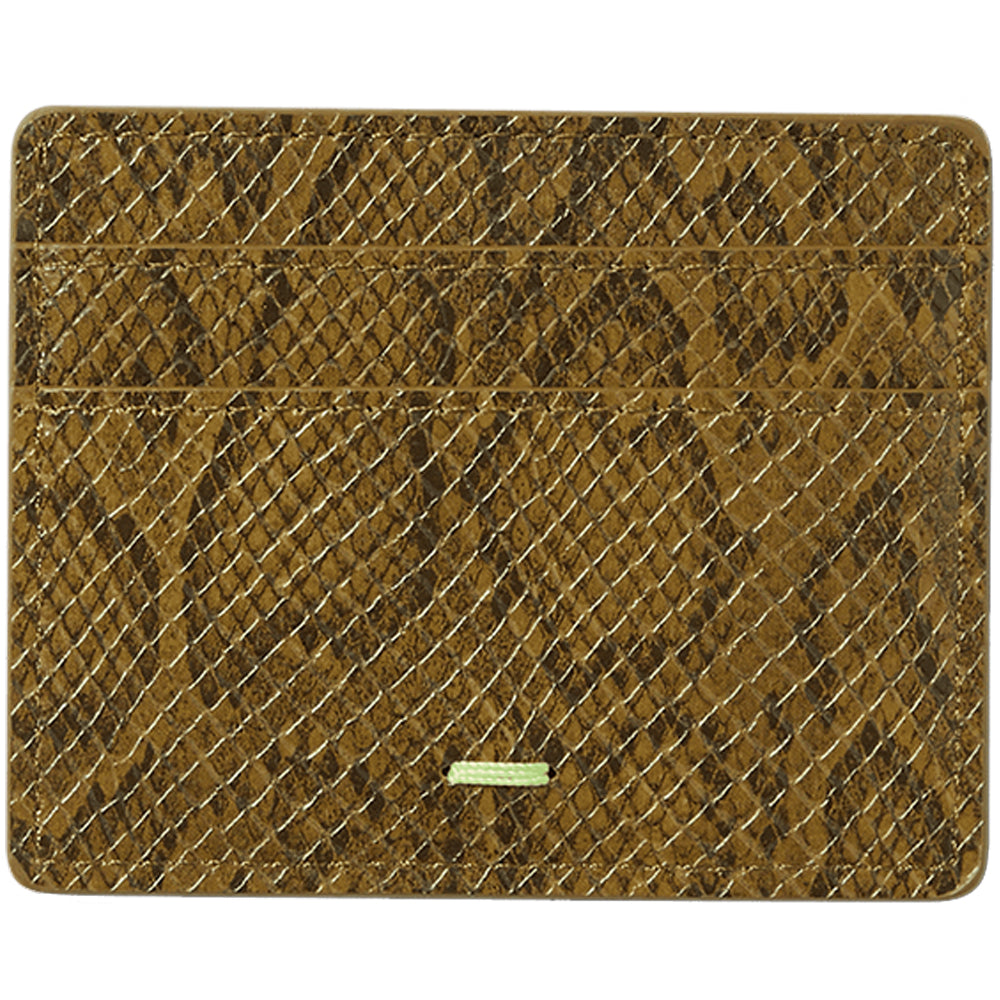 HUF Fuck It Snakeskin Cardholder Green