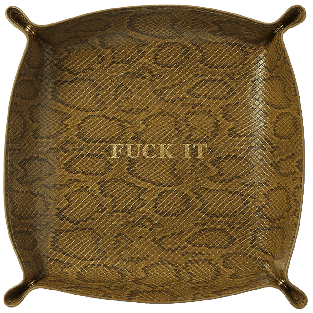HUF Fuck It Snakeskin Catchall Green
