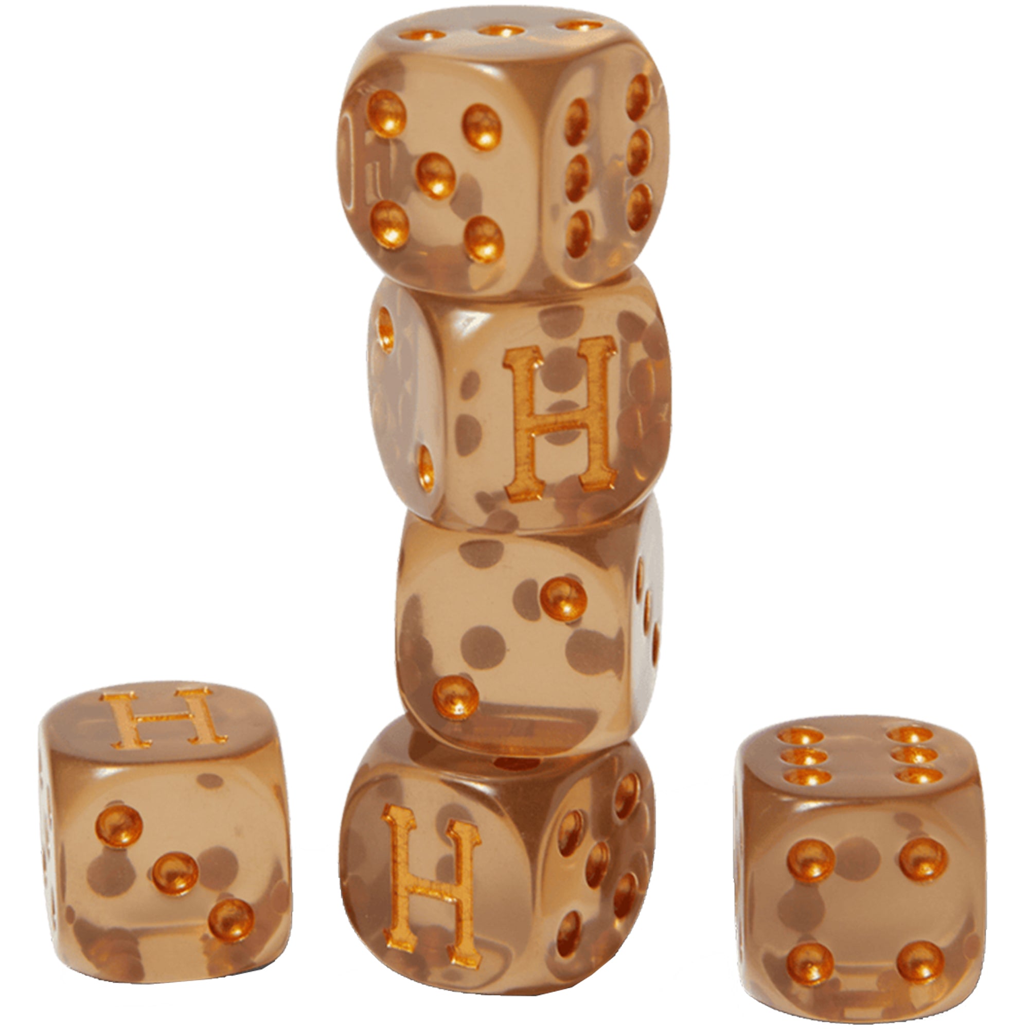 HUF Lux Dice Set Brown