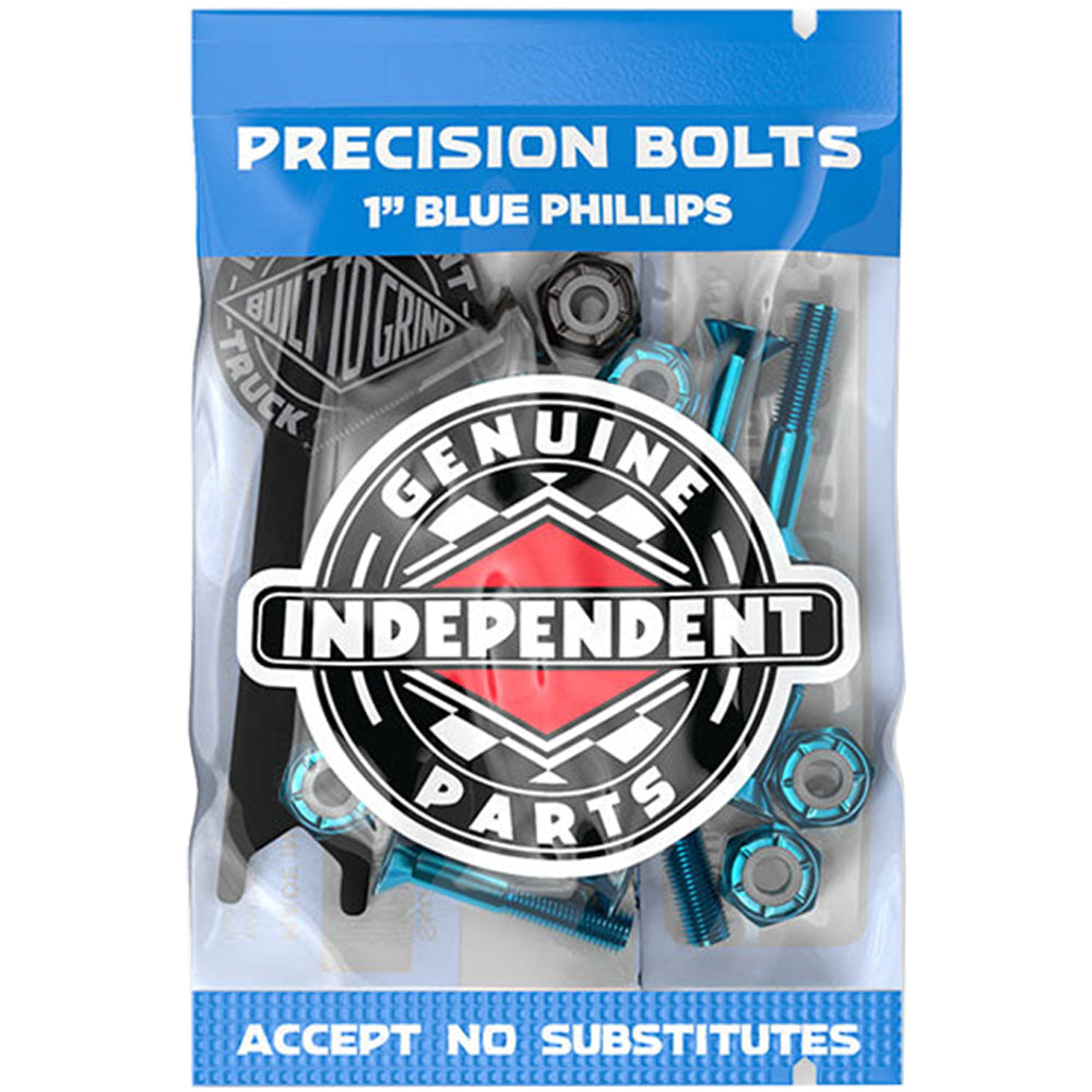 Independent Genuine Parts Skateboard Hardware Phillips with Tool Blue/Black 1"