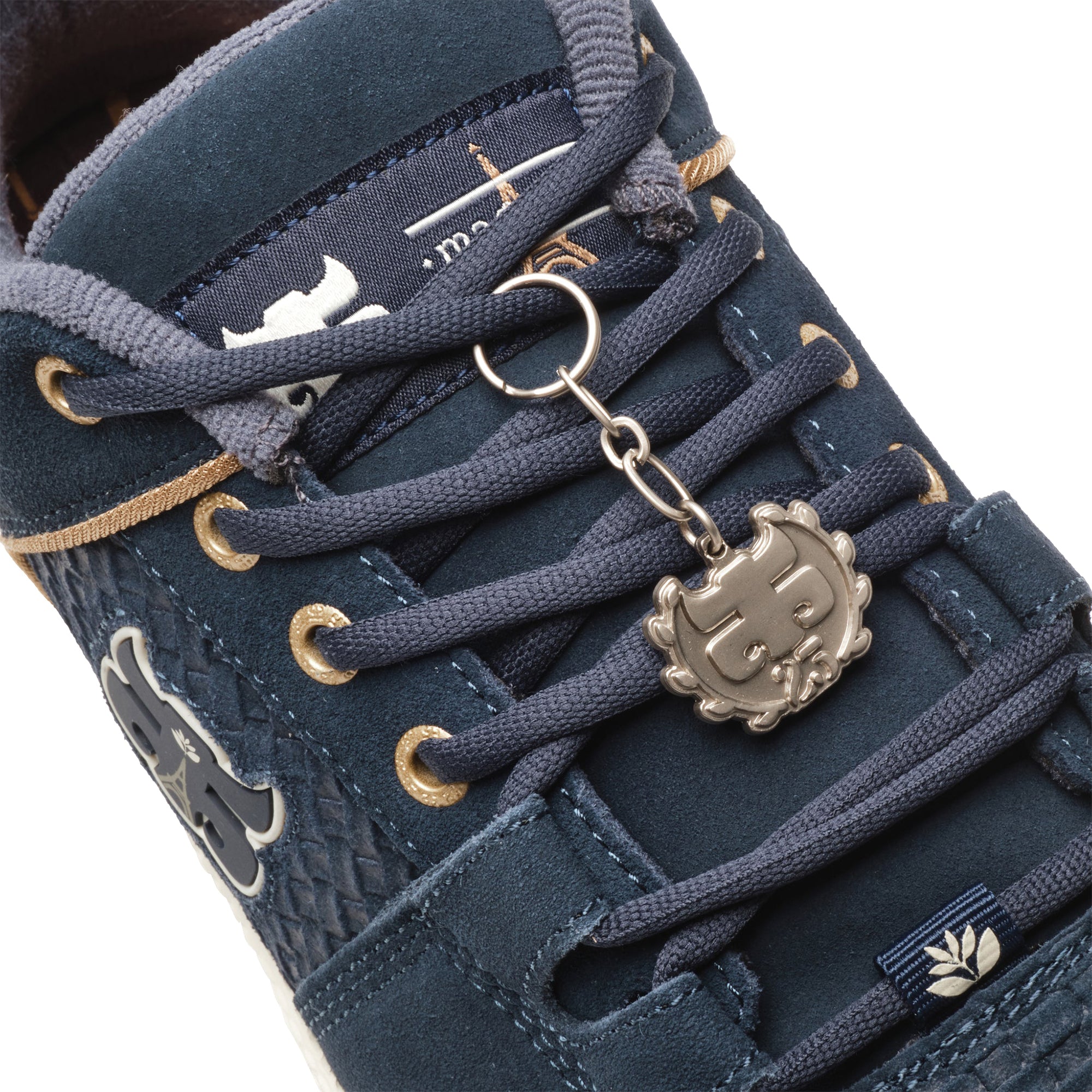 IPath x Magenta Cricket Shoes Blue Suede