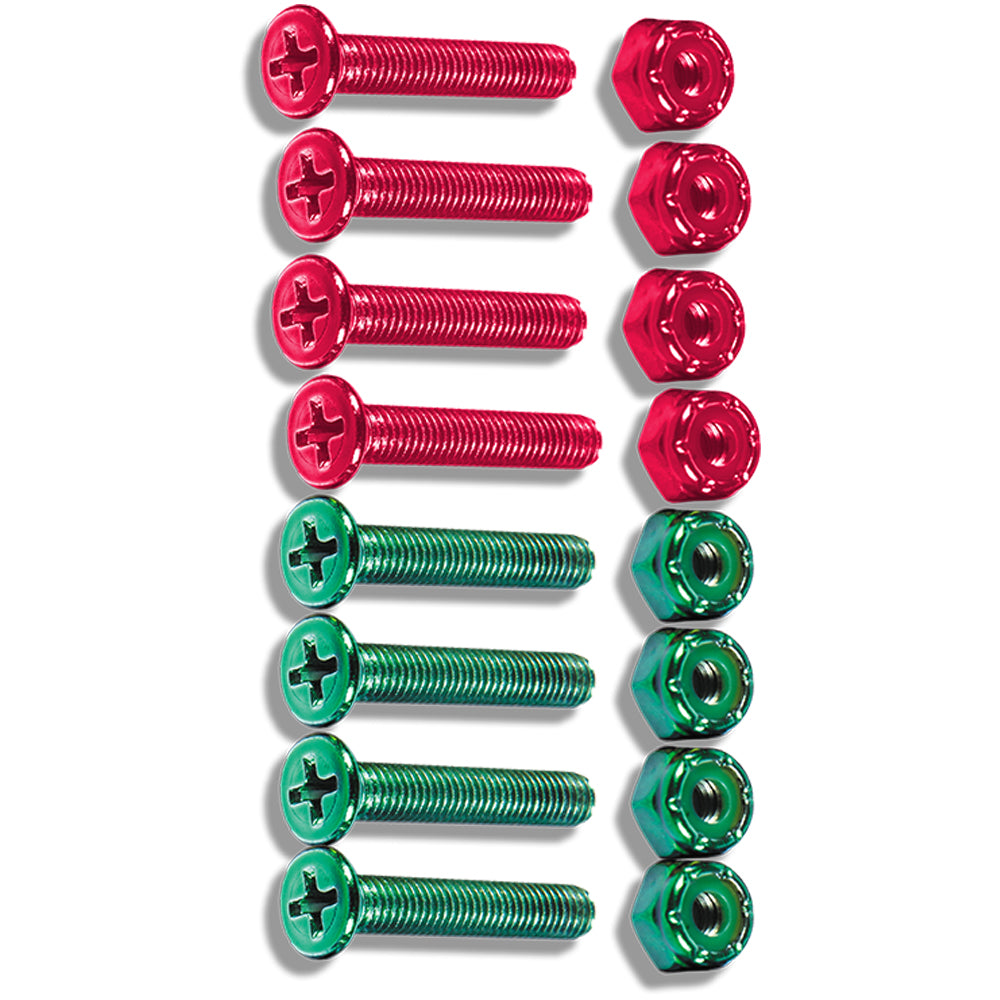 Jacuzzi Unlimited New Wave Skateboard Hardware Phillips 1" Salmon/Mint