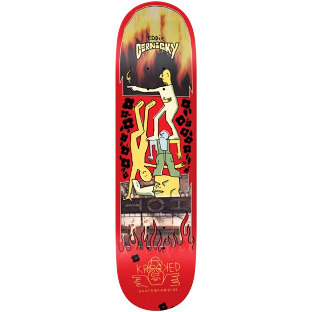 Krooked Eddie Cernicky Hot Skateboard Deck 8.25"