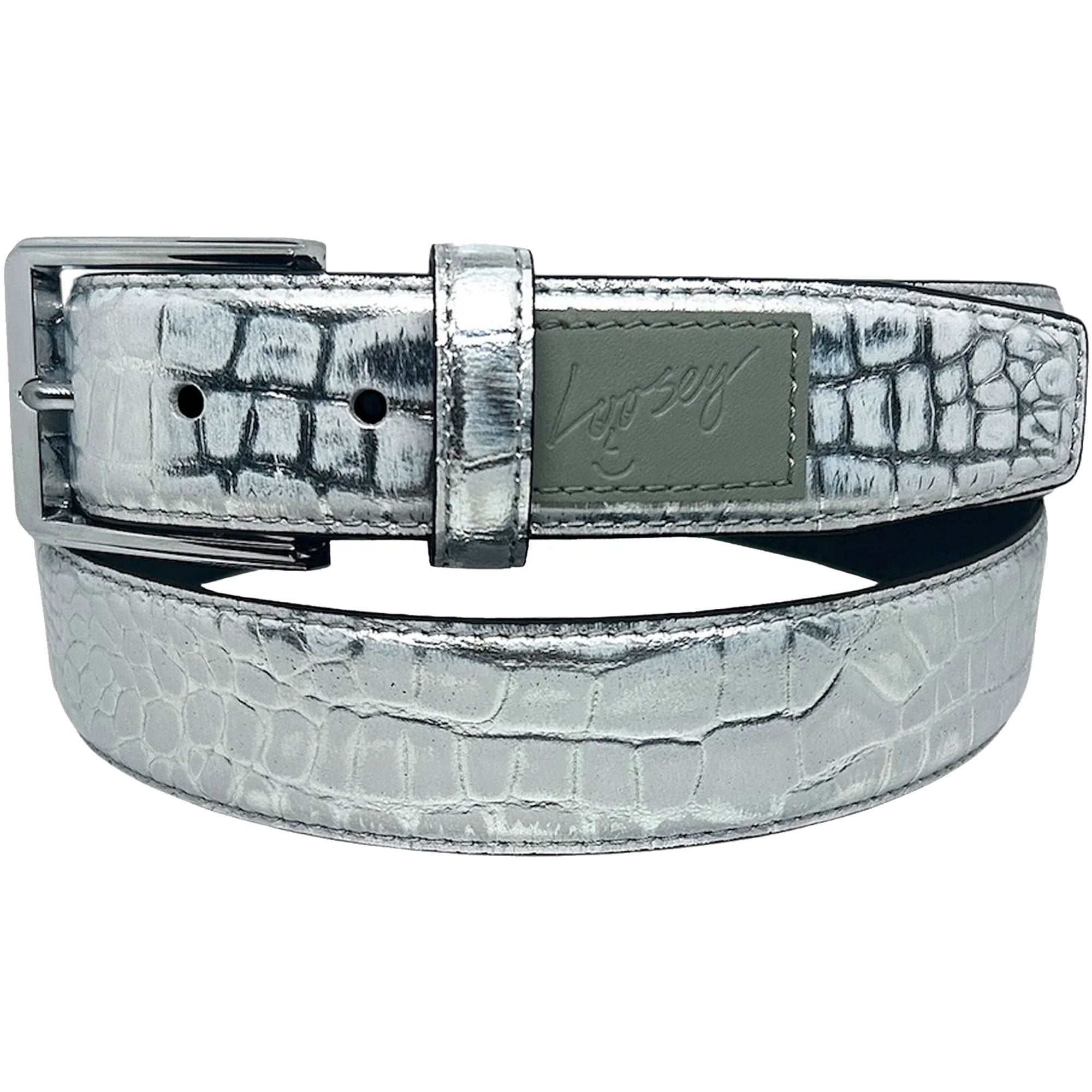 Loosey Premium Croc Belt Silver