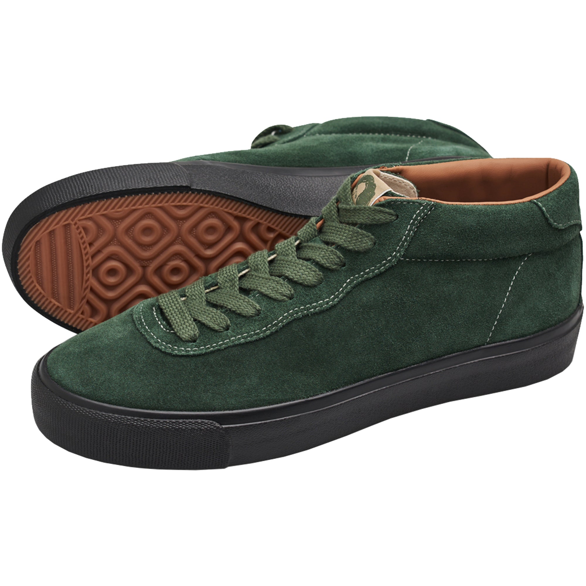 Last Resort AB VM001 MID Dane Suede Shoes Bronze Green/White