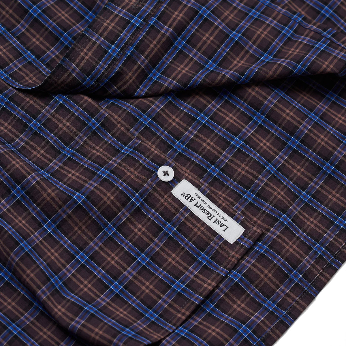 Last Resort AB OG Shirt Brown/Blue Check