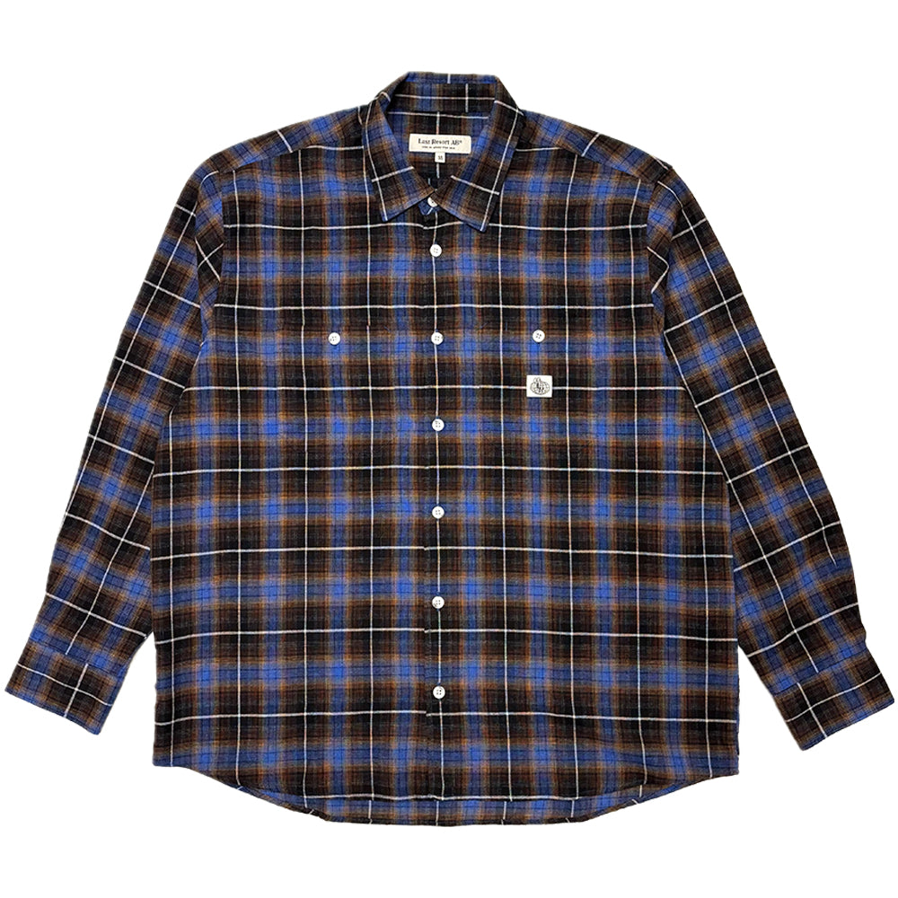 Last Resort AB SM001 Flannel Shirt Blue