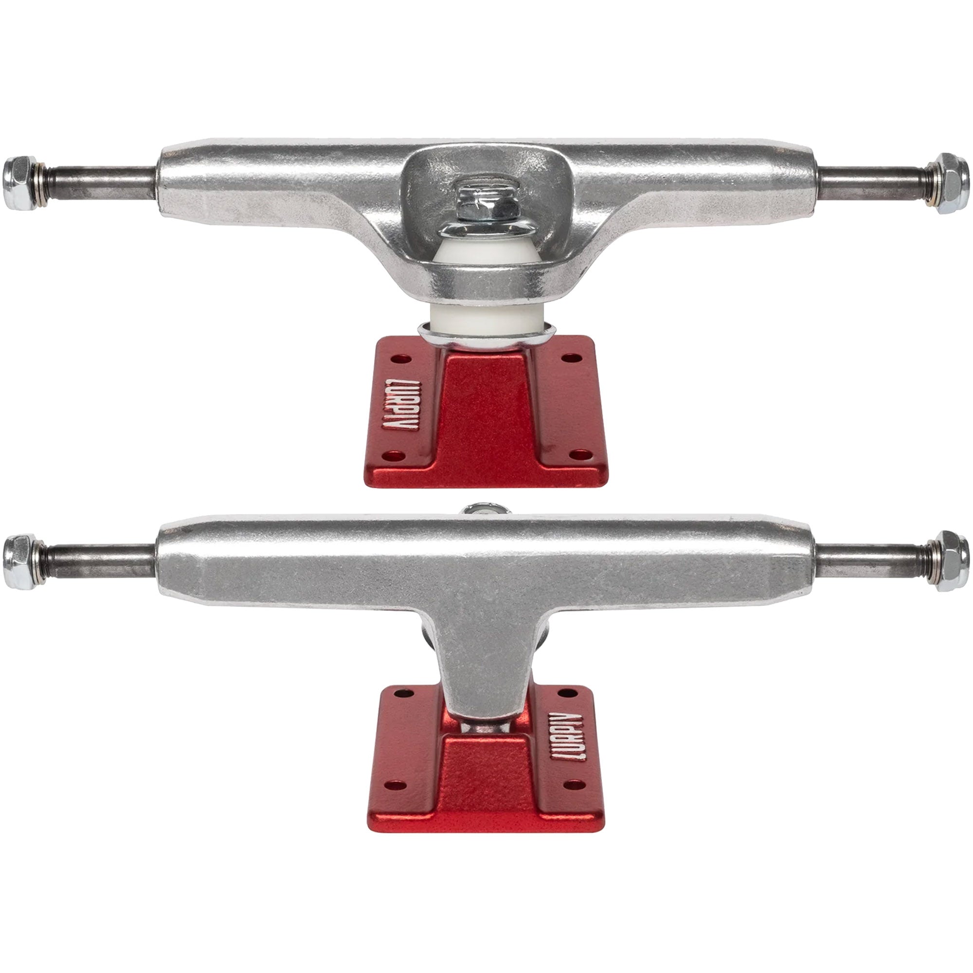 Lurpiv 3 145 Hollow Polished/Red Skateboard Trucks 8.3"