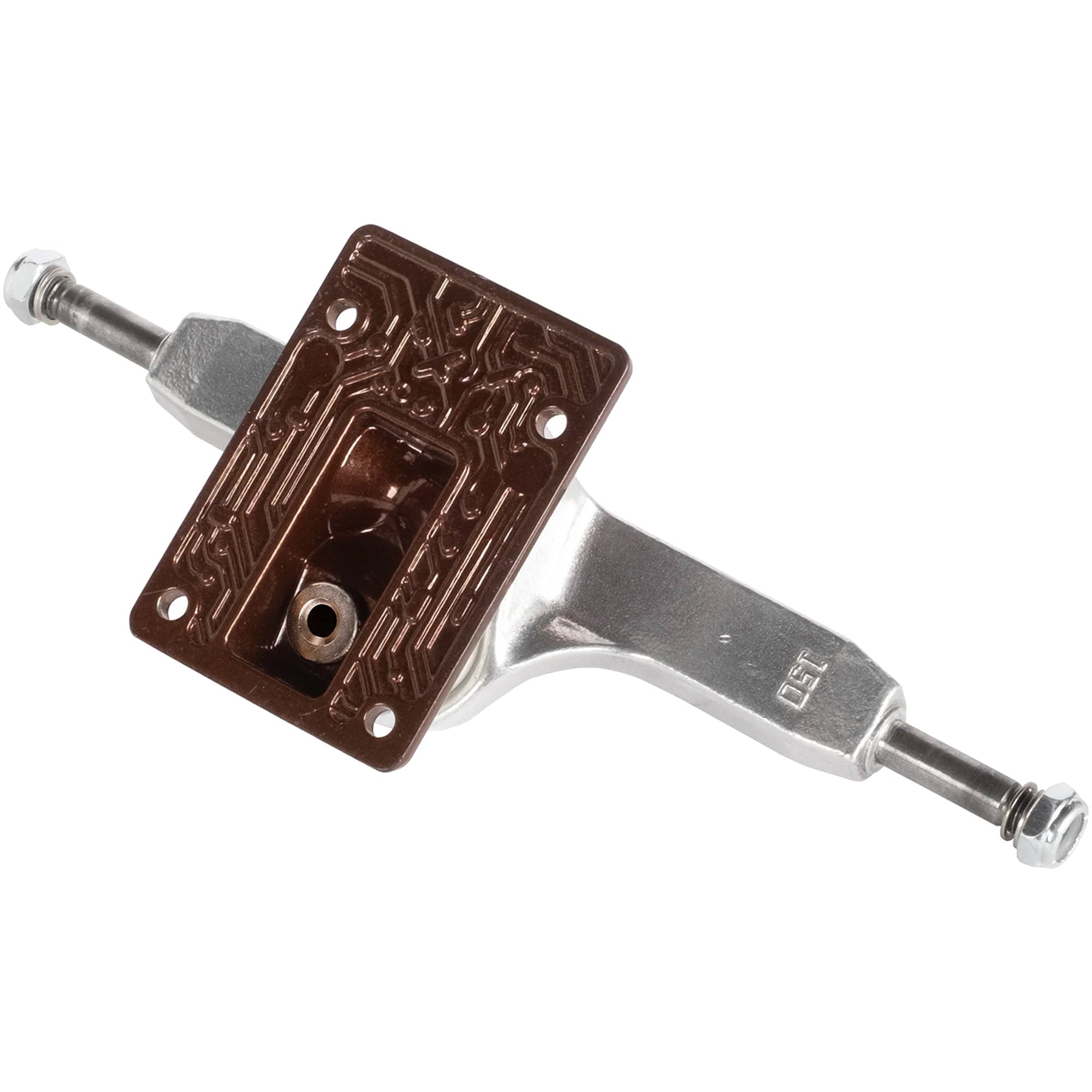 Lurpiv 3 150 Hollow Polished/Brown Skateboard Trucks 8.5"