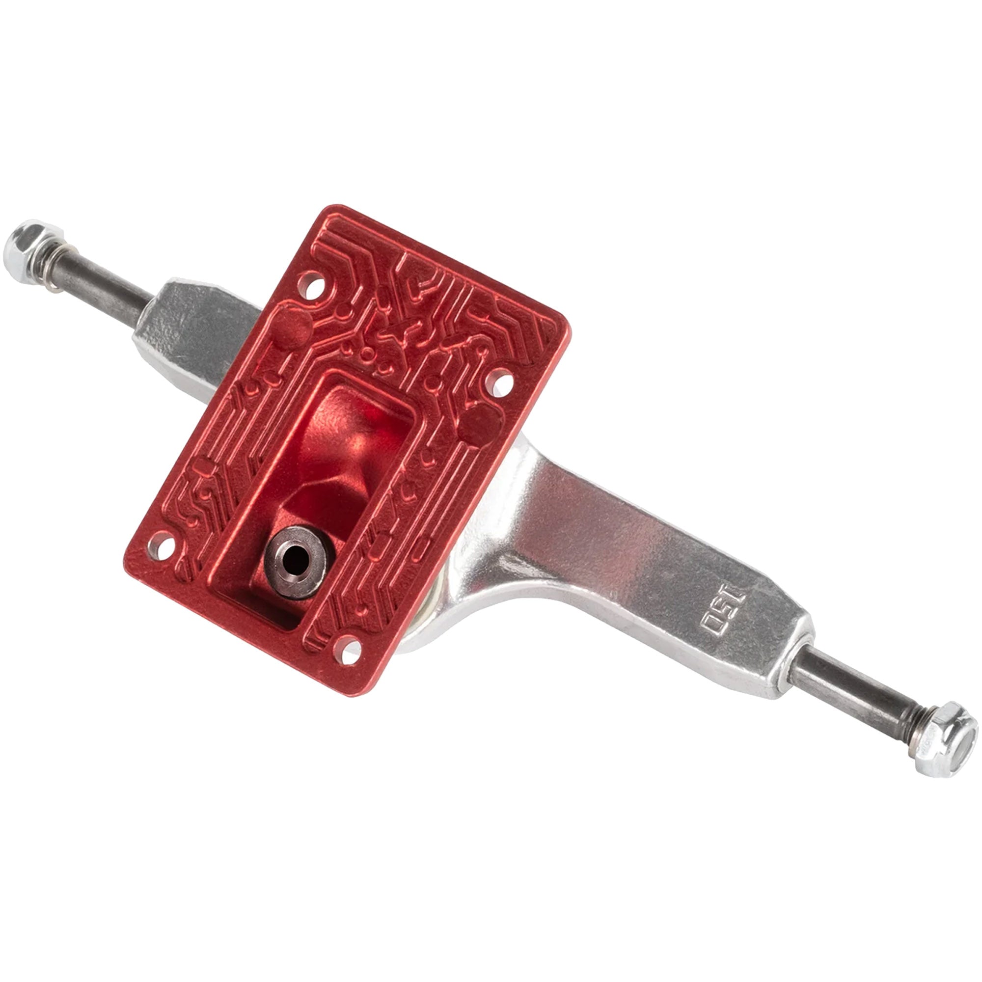 Lurpiv 3 145 Hollow Polished/Red Skateboard Trucks 8.3"