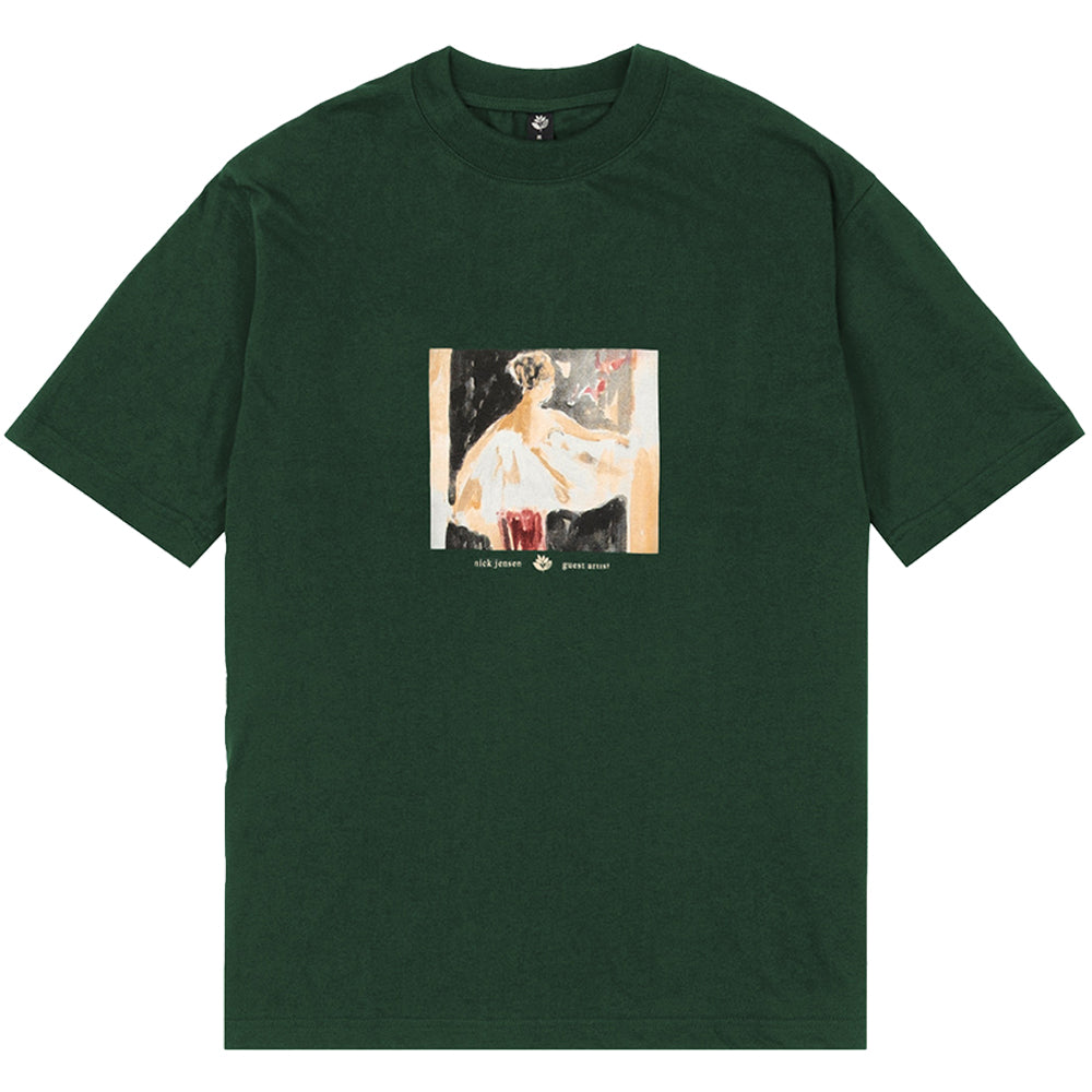 Magenta Nick Jensen Guest Artist Tee Green