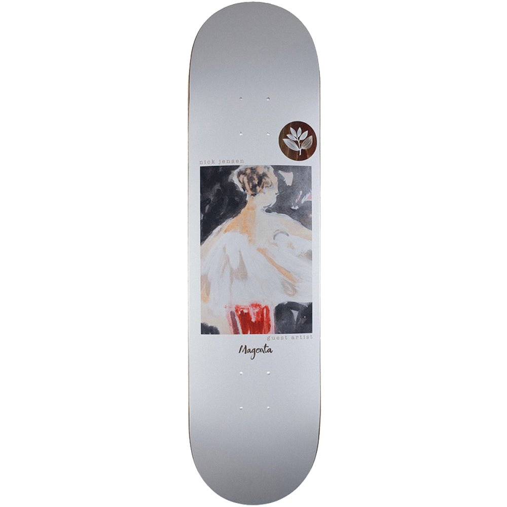 Magenta Nick Jensen Guest Artist Skateboard Deck 8.4"