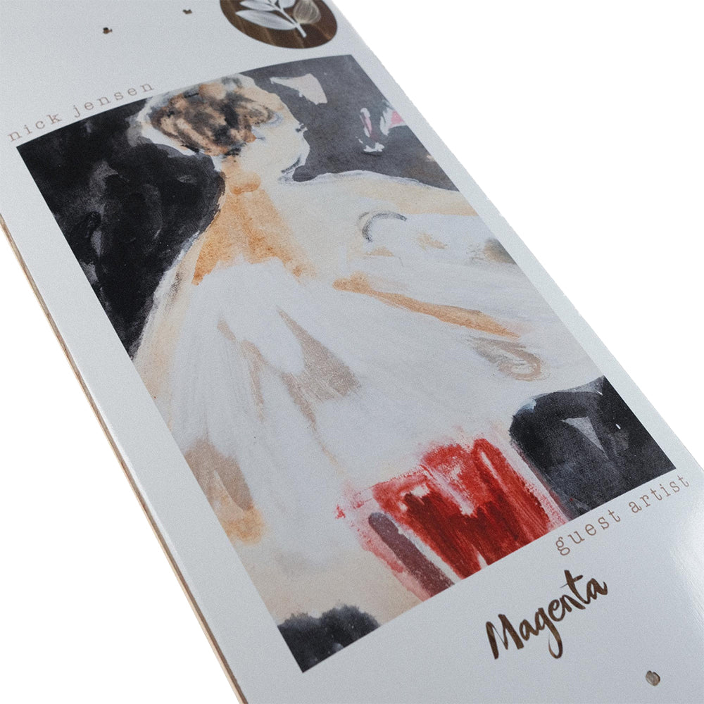 Magenta Nick Jensen Guest Artist Skateboard Deck 8.4"