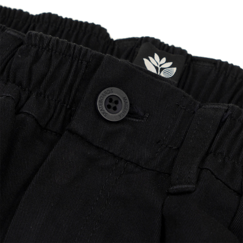 Magenta Extra Loose Pants Black