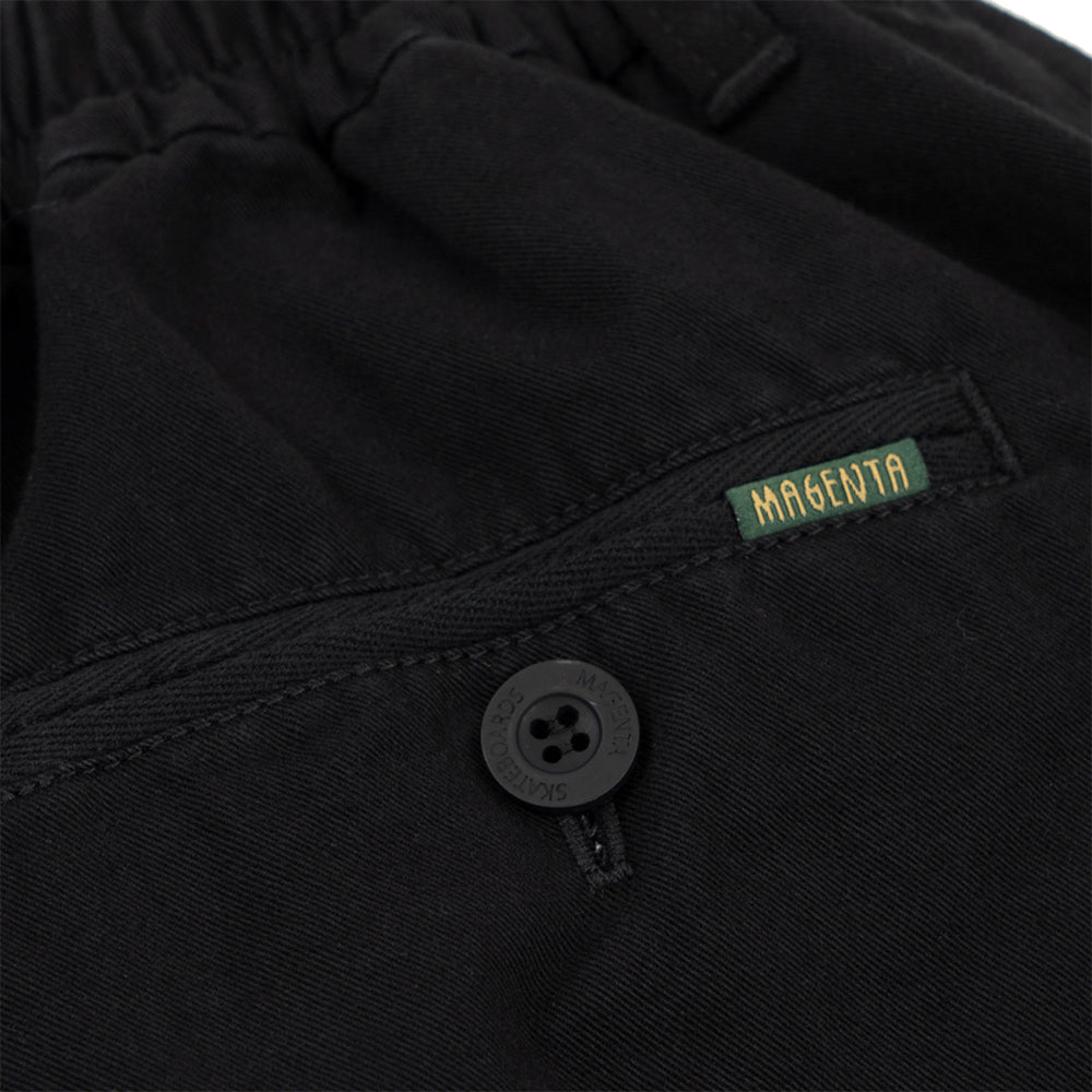 Magenta Extra Loose Pants Black
