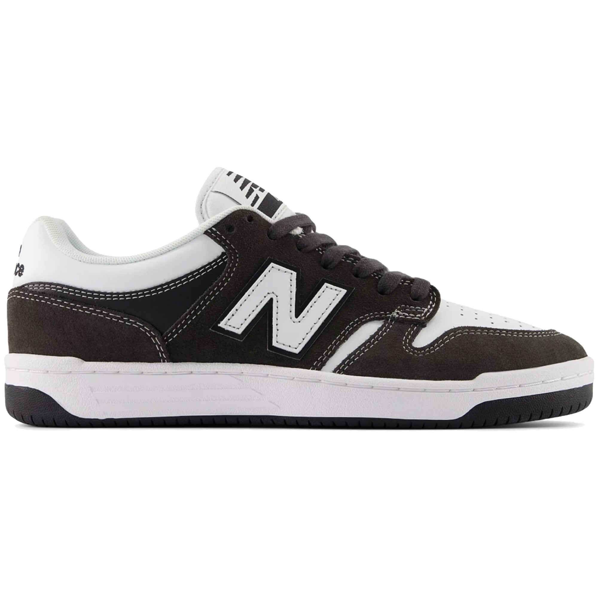 New Balance Numeric 480 Shoes Black Cement/White