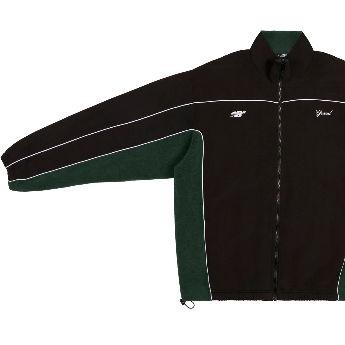 Grand Collection x New Balance Numeric Polar Fleece Lined Nylon Jacket Black/Forest