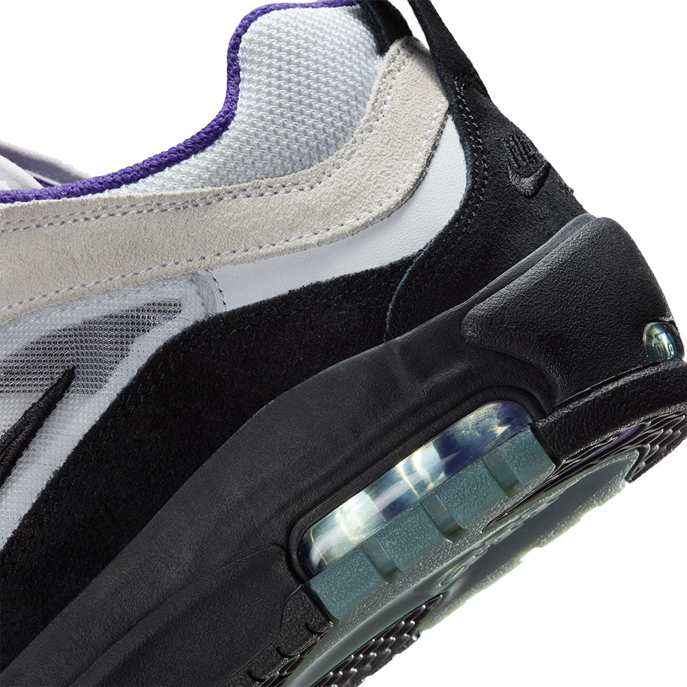 Nike SB Air Max Ishod Wair Shoes White/Black-Court Purple-black