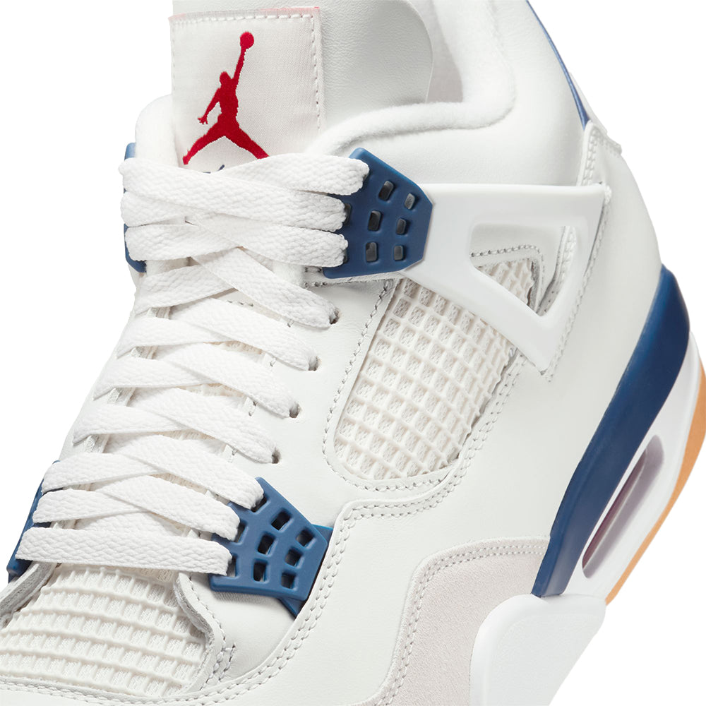 Nike SB x Air Jordan 4 Shoes Summit White/White-Navy-Neutral Grey