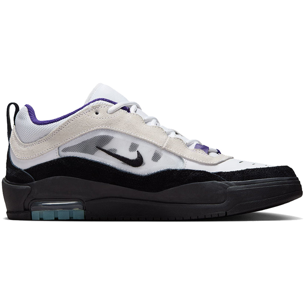 Nike SB Air Max Ishod Wair Shoes White/Black-Court Purple-black