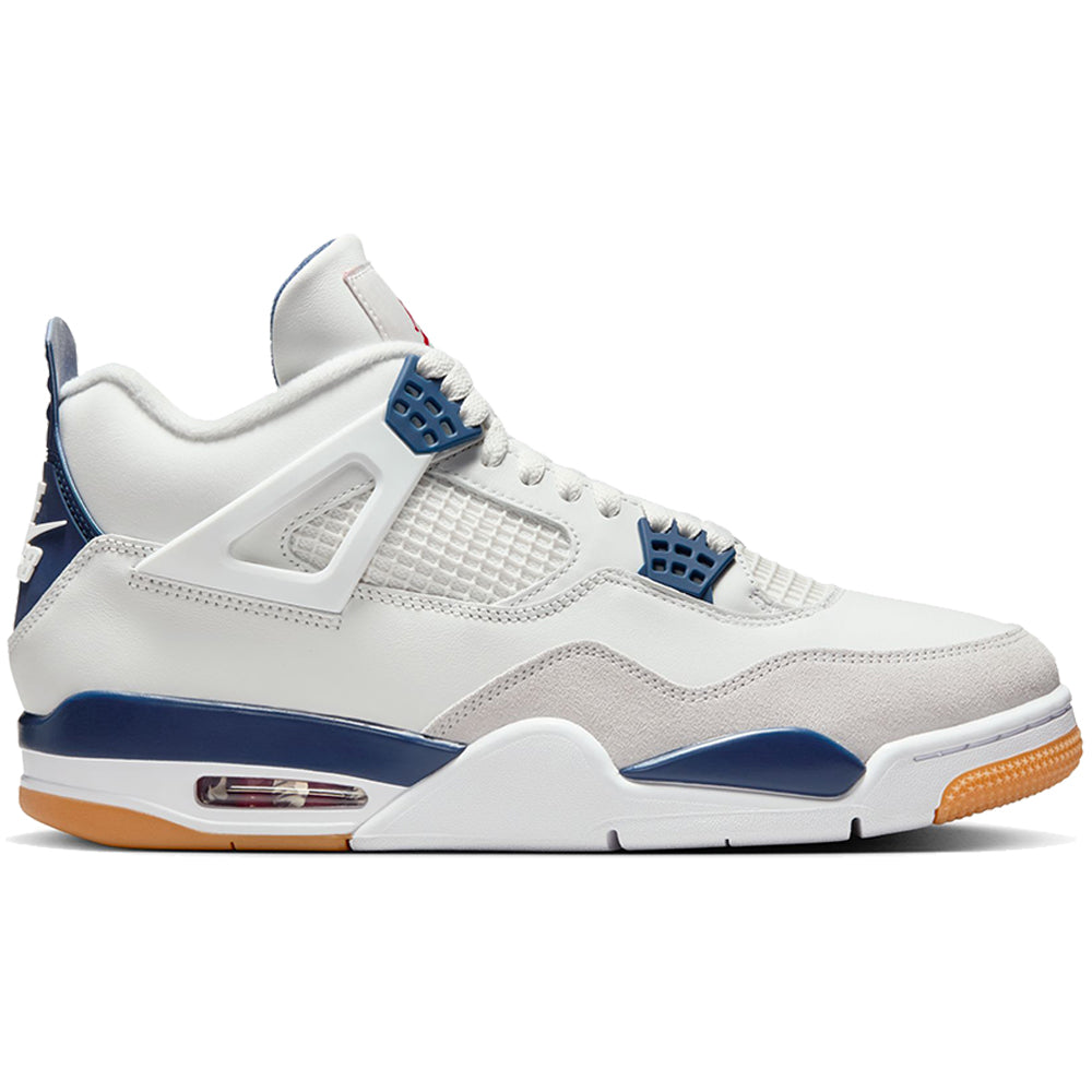 Nike SB x Air Jordan 4 Shoes Summit White/White-Navy-Neutral Grey