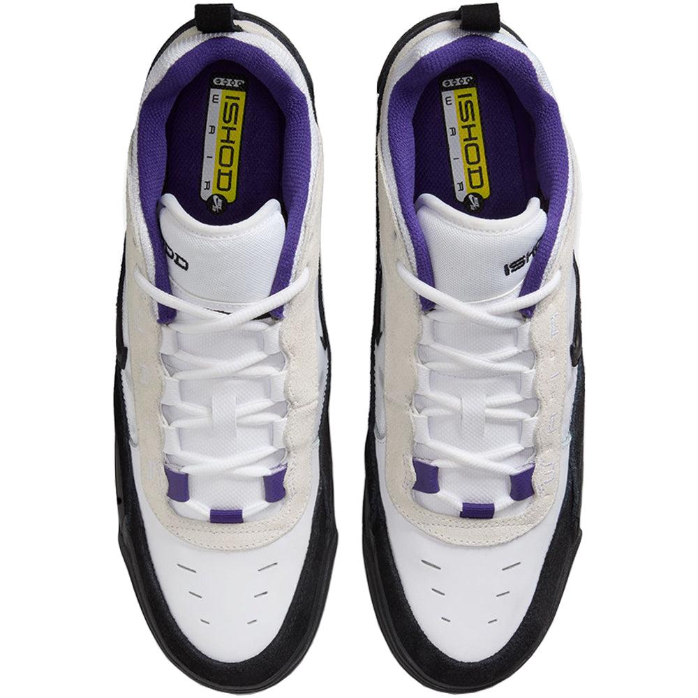Nike SB Air Max Ishod Wair Shoes White/Black-Court Purple-black