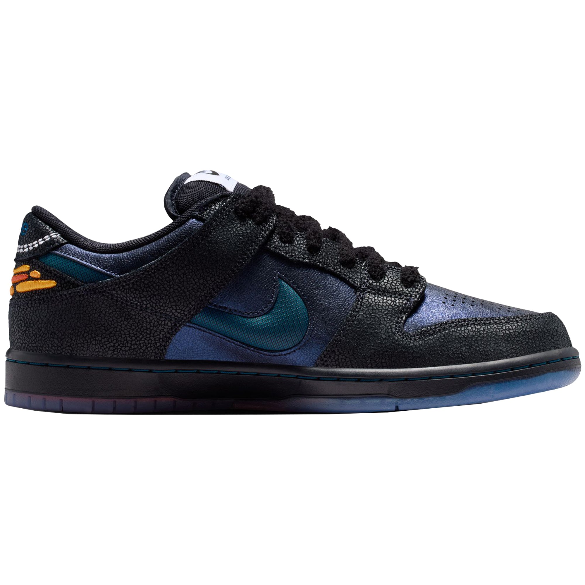 Nike SB x Bluetile Dunk Low Pro QS Shoes Black/Marina-White-Campfire Orange